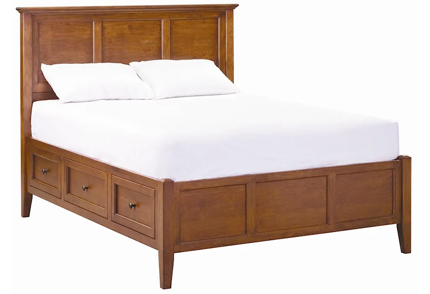McKenzie Queen Storage Bed by Whittier Wood at Powell's Furniture and Mattress