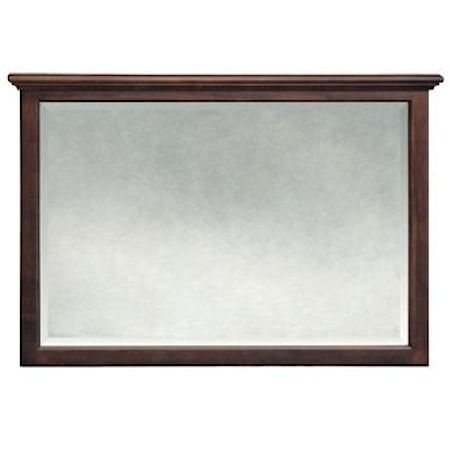 Transitional Beveled Mirror with Wall Mount