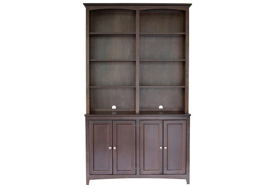 McKenzie 48" Cabinet and Hutch by Whittier Wood at HomeWorld Furniture