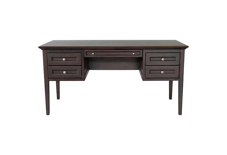 McKenzie 4-Drawer Desk by Whittier Wood at Esprit Decor Home Furnishings