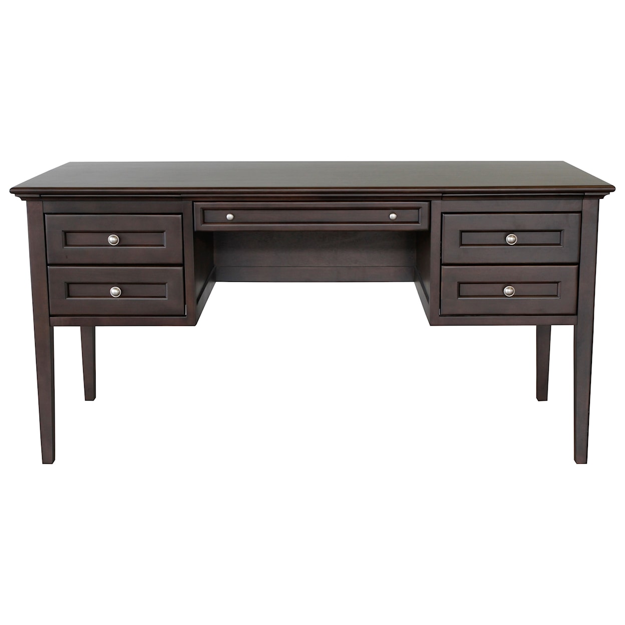 Whittier Wood McKenzie Cafe  4-Drawer Desk