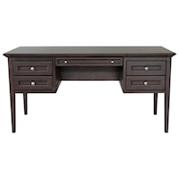 Transitional 4-Drawer Desk with File Drawer