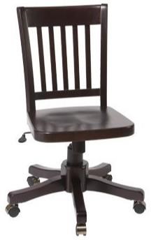 Pottery barn wood office chair 2025