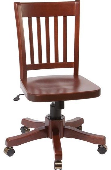 Cherry best sale desk chair