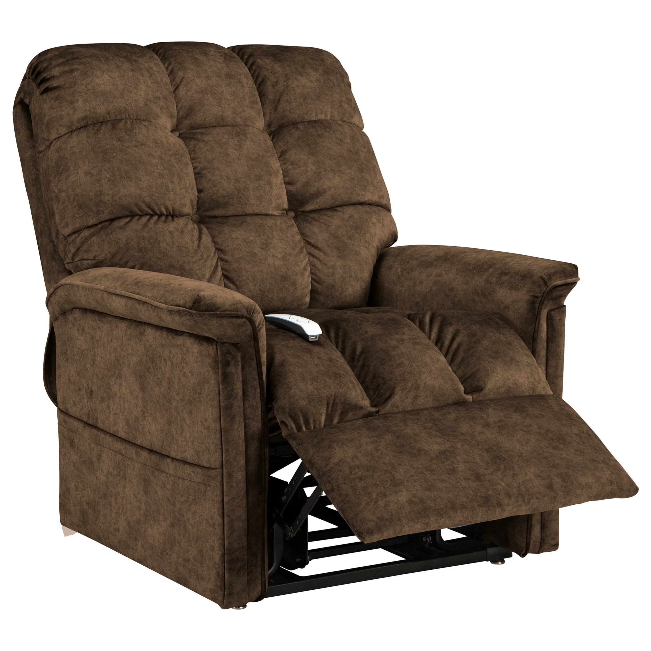 Windermere Motion Lift Chairs NM-5001 3-Position Power Reclining Lift Chair  with Biscuit Back, Dunk & Bright Furniture