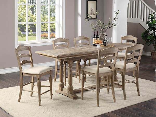 7-Piece Counter-Height Dining Set