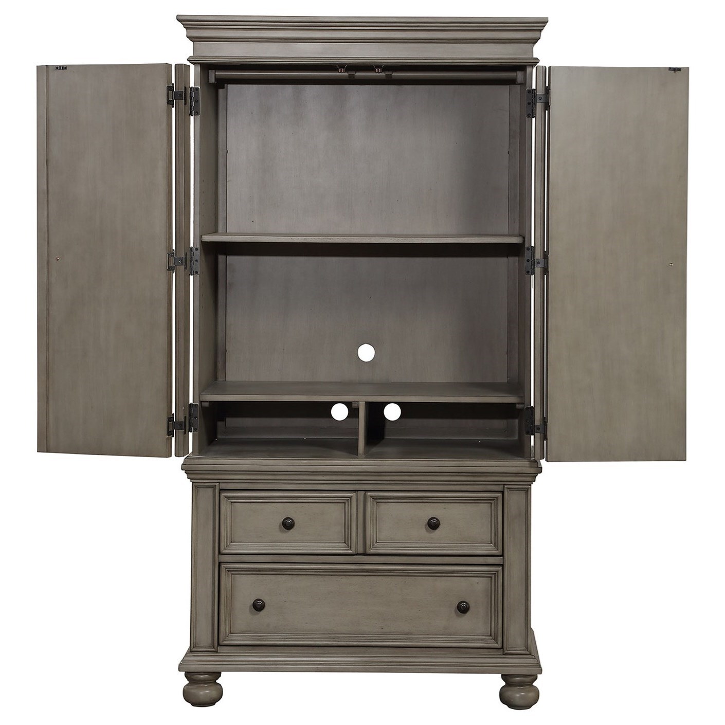 Winners Only Barnwell BB2008AB Farmhouse 40" Armoire with Adjustable Shelf and 2 Drawers