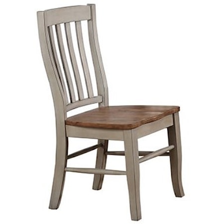 Rake-Back Side Chair