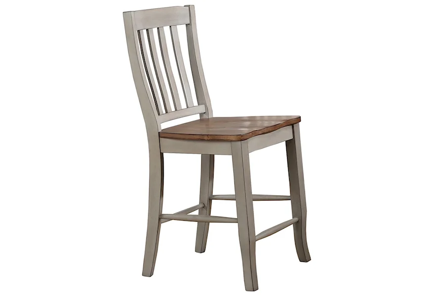 Barnwell Rake Back Counter-Height Stool by Winners Only at Crowley Furniture & Mattress