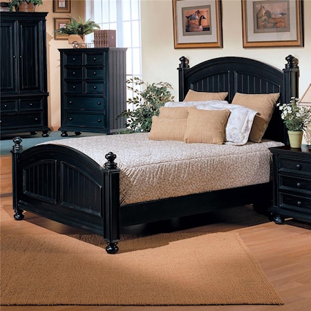 Transitional Full Panel Bed