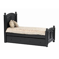 Transitional Twin Panel Bed & Trundle Box