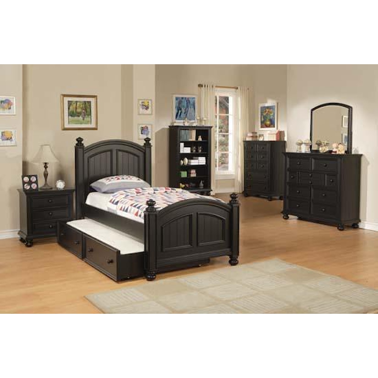 Winners Only Cape Cod Twin Panel Bed with Trundle