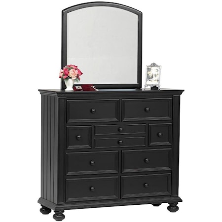 Youth Tall Dresser and Mirror Set