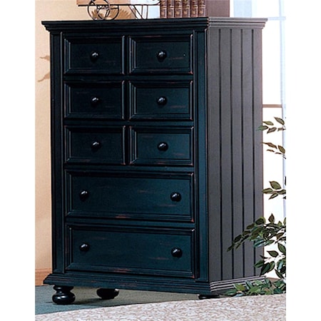 Palmdale Dark Tone Drawer Chest, Bedroom - Chests