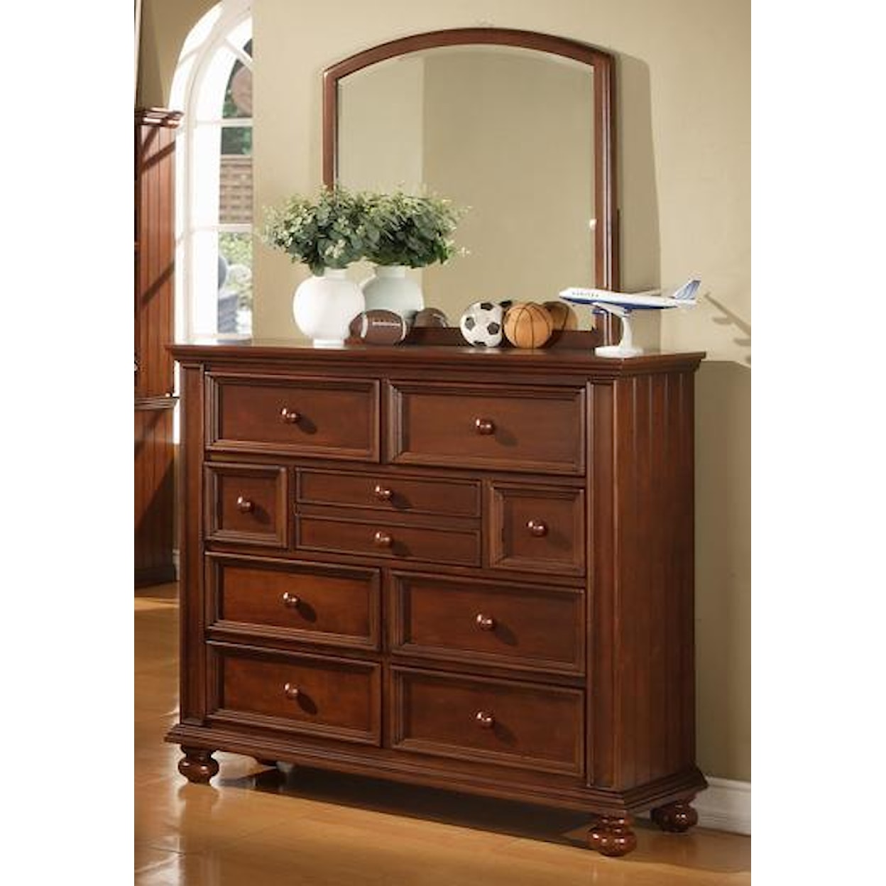 Winners Only Cape Cod  Youth Tall Dresser and Mirror Combo