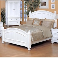 Cottage-Style King Panel Bed