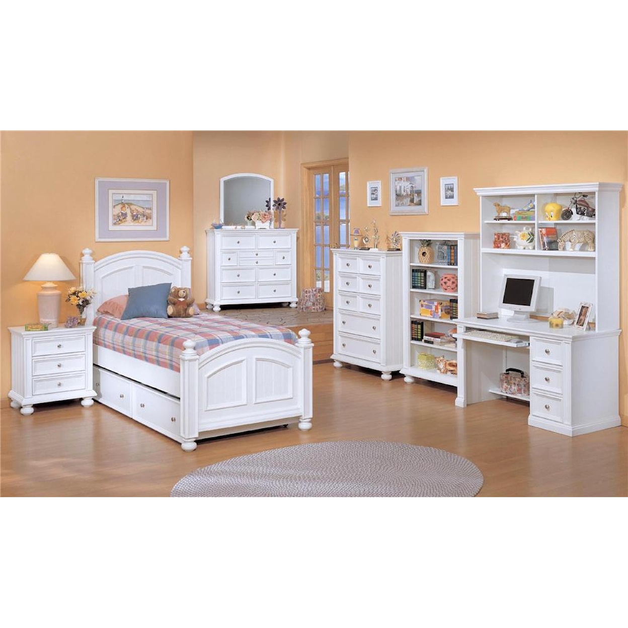Winners Only Cape Cod Twin Panel Bed with Trundle