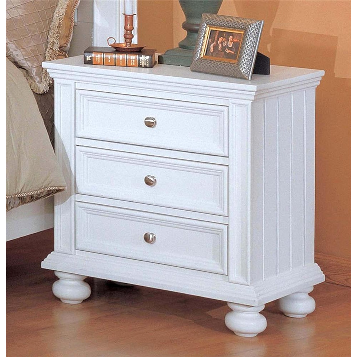 Winners Only Cape Cod 3-Drawer Night Stand