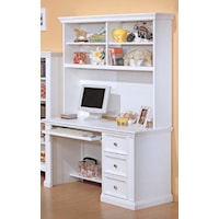 Youth Desk with Hutch and Keyboard Pullout Drawer