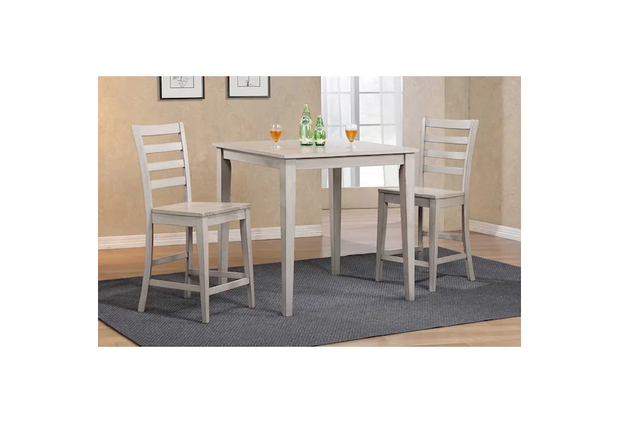 Carmel 3-Piece Counter Height Dining Set by Winners Only at Conlin's Furniture