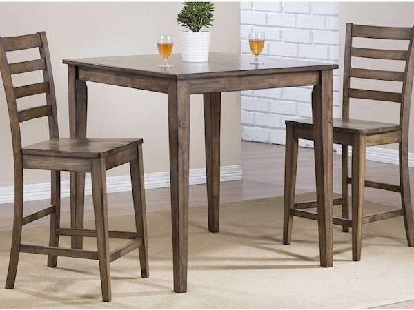 3-Piece Counter-Height Dining Set