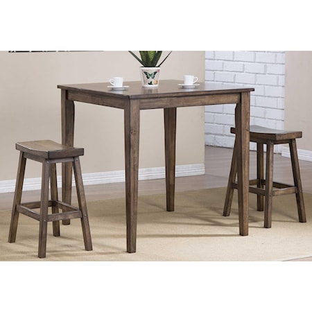 3-Piece Counter Height Dining Set