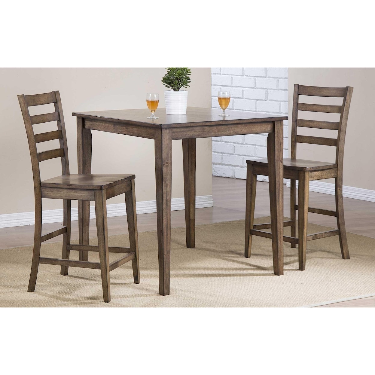 Winners Only Carmel 36" Square Tall Table
