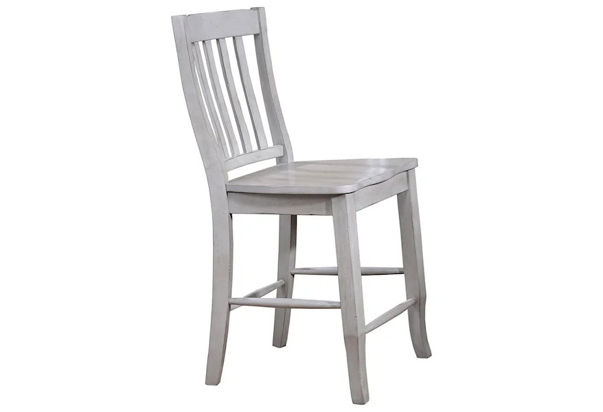 Carmel 24" Rake Back Barstool by Winners Only at Conlin's Furniture
