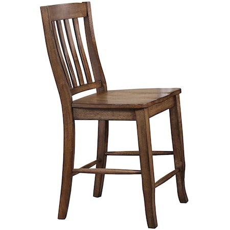 24" Rake Back Barstool