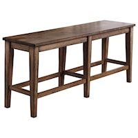 Rustic 60" Counter Height Dining Bench