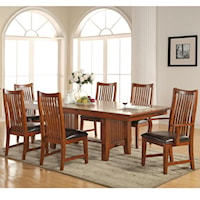 Mission Style 7-Piece Dining Set