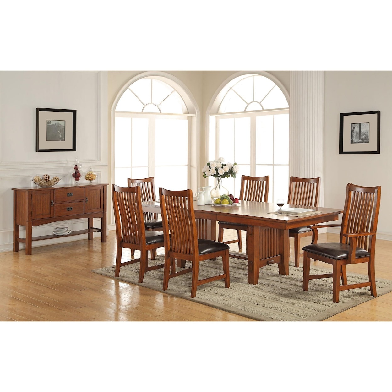 Winners Only Colorado Trestle Table with 18" Leaf
