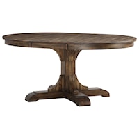 Transitional Oval Dining Room Table with 18" Leaf