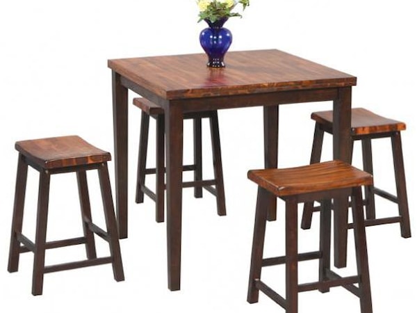 5-Piece Tall Table and Barstool Set