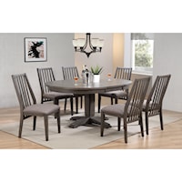 Casual Contemporary 7-Piece Dining Set