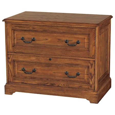 Traditional 2-Drawer Lateral File with 1 Locking Drawer