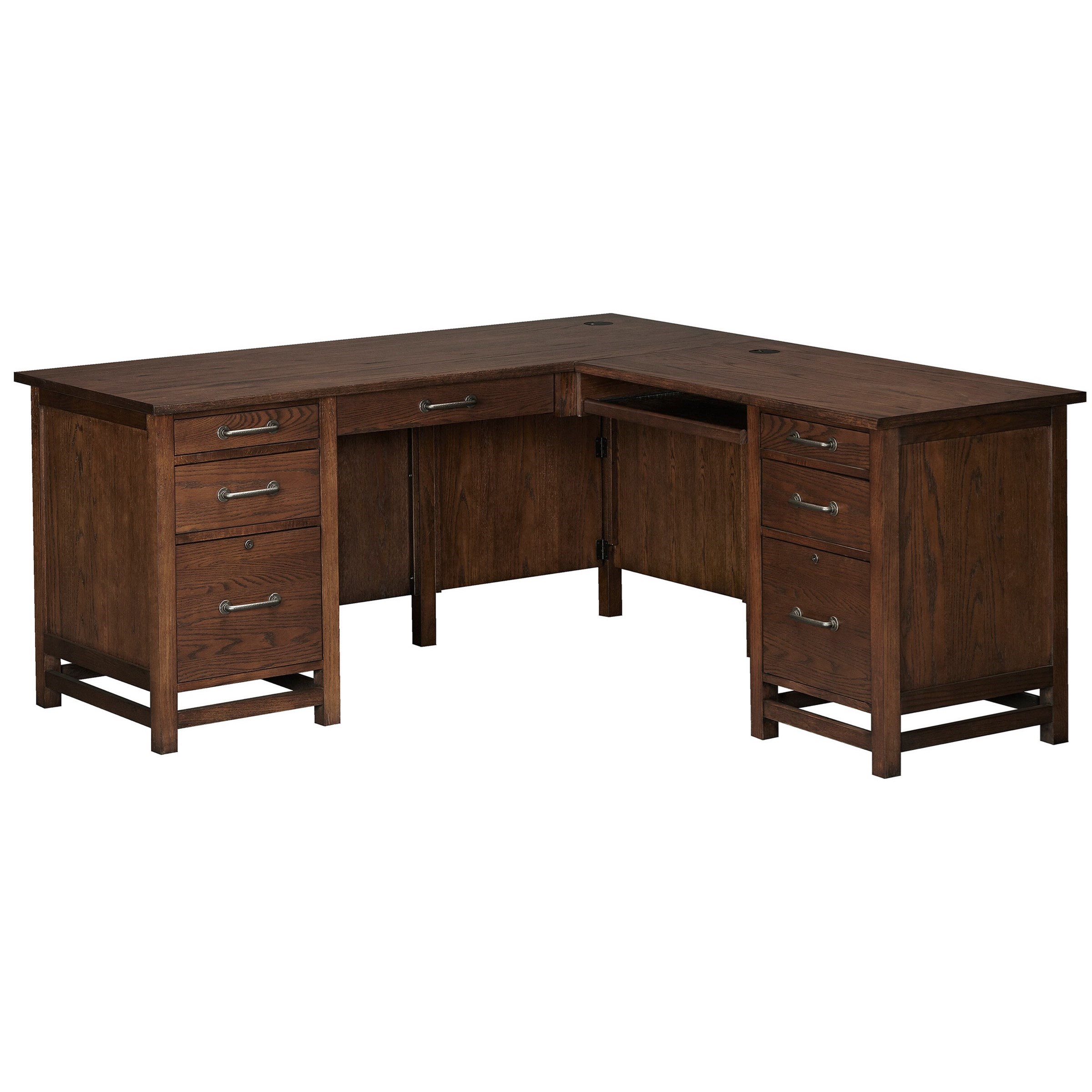 Winners Only Kentwood LShaped Desk with Locking Drawer Conlin's