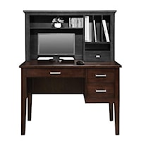 42" Single Pedestal Desk with Legs