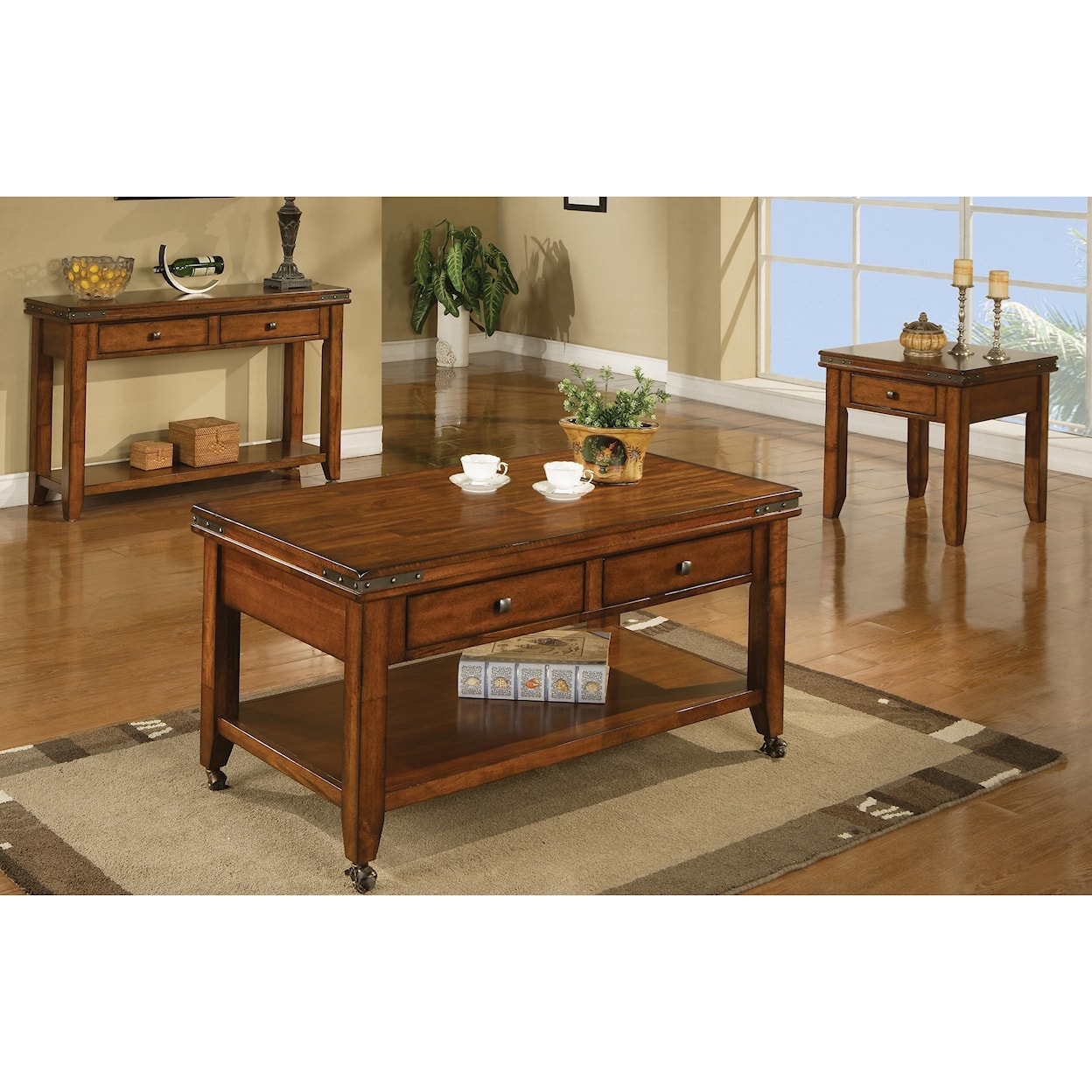 Winners Only Mango 50" Coffee Table with Casters