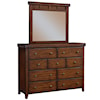 Winners Only Mango 9-Drawer Dresser and Mirror Set