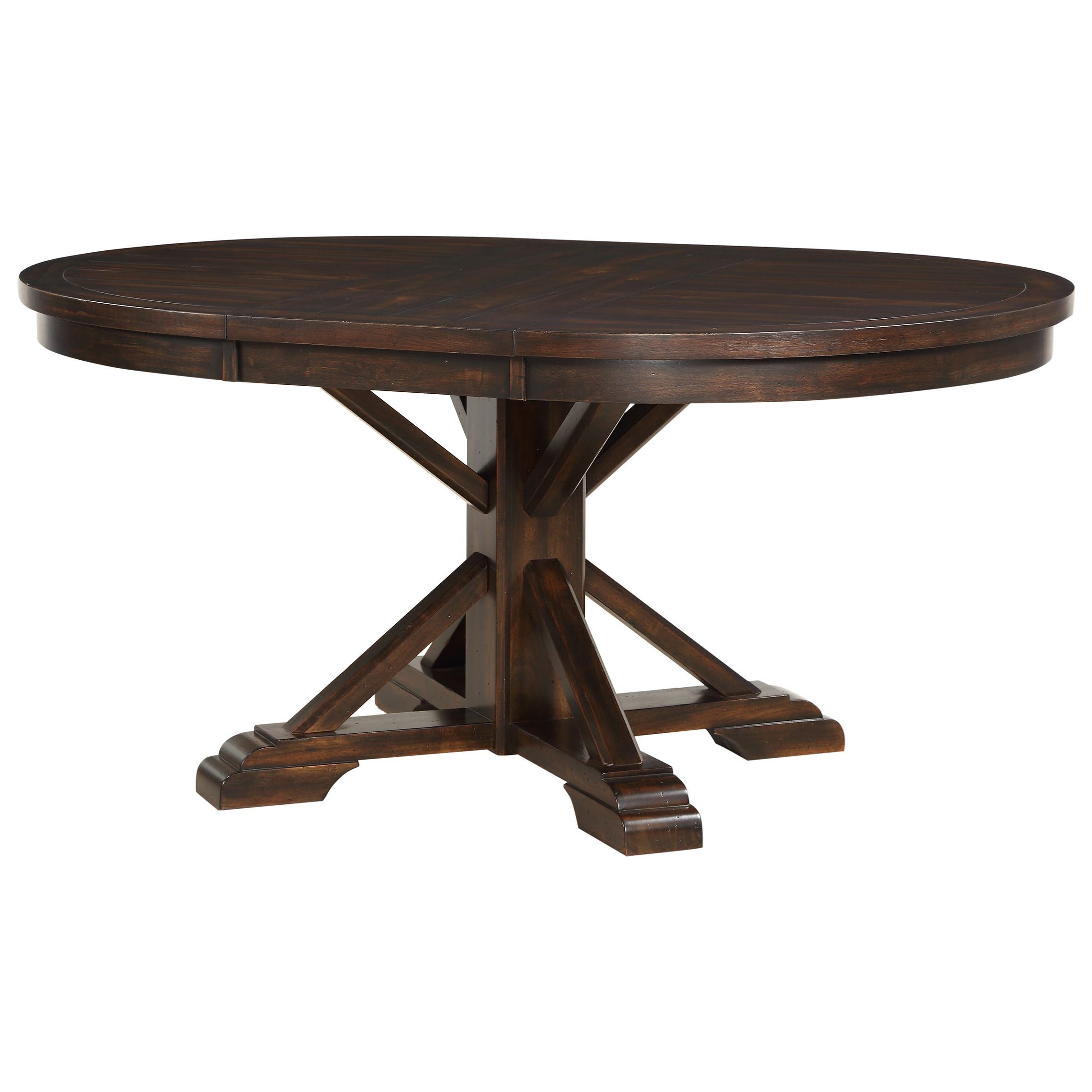 Winners Only Montreal DM24866 Transitional Pedestal Table with 18" Leaf