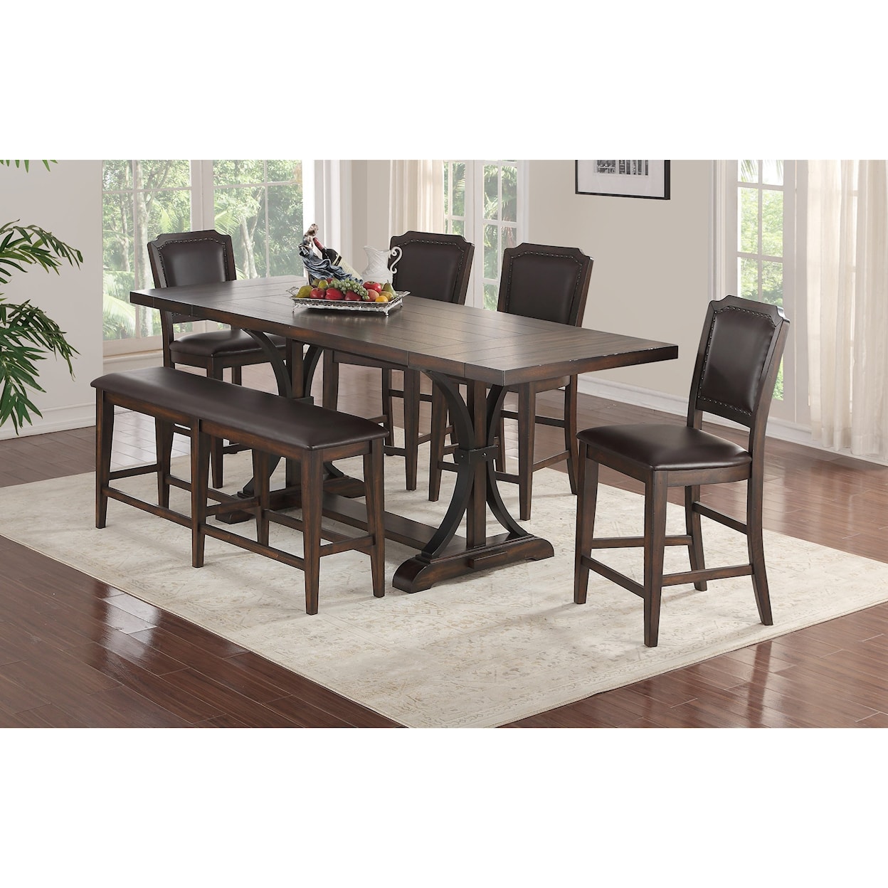 Winners Only Montreal 6-Piece Counter-Height Dining Set