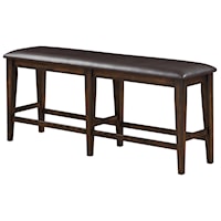 Transitional Upholstered Counter-Height Dining Bench