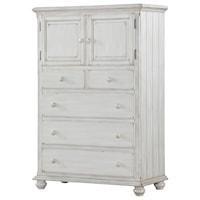 Rustic 4-Drawer Chest with 2 Doors