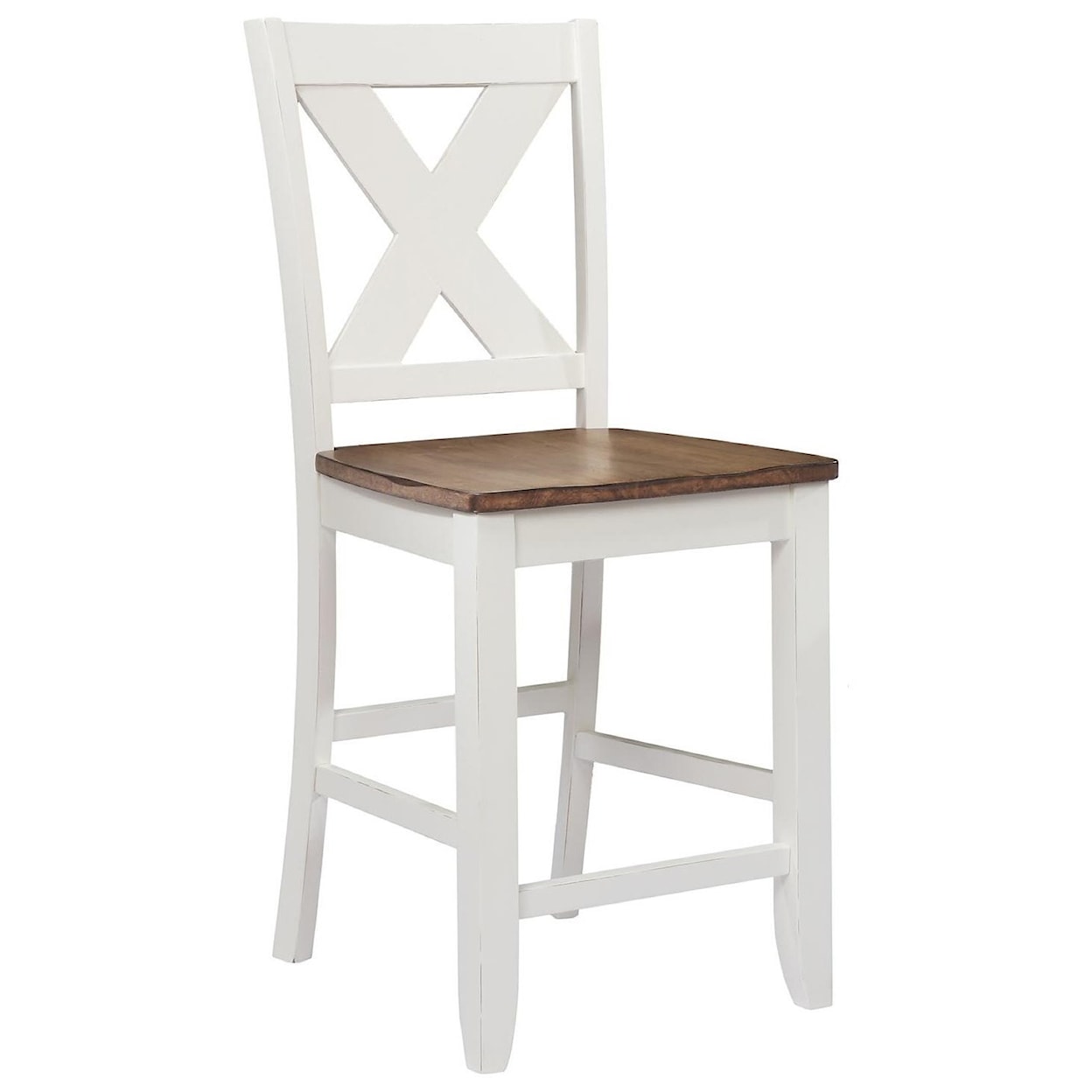 Winners Only Pacifica X-Back Counter Height Barstool