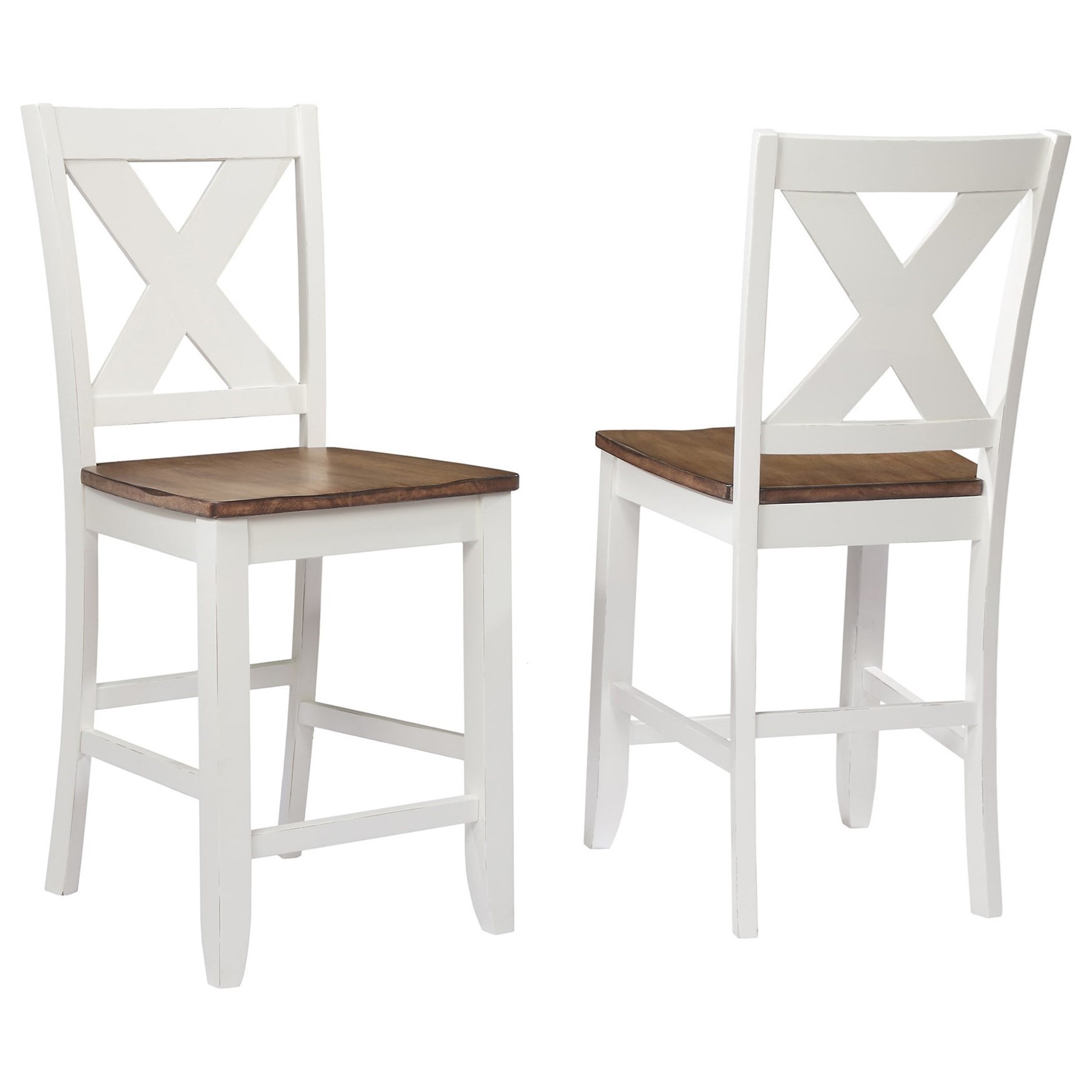 X-Back Counter Height Barstool