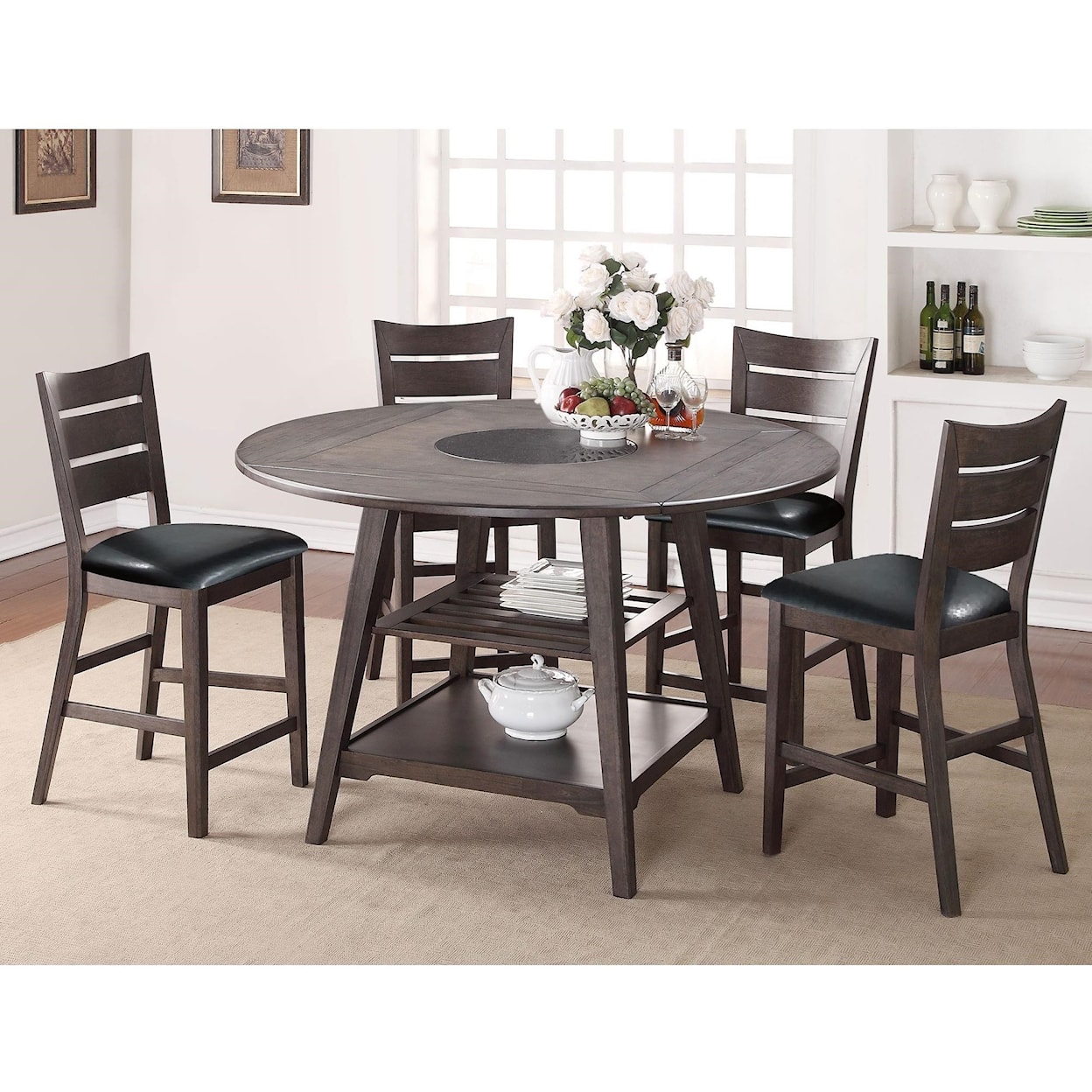 Winners Only Parkside 5-Piece Counter-Height Dining Set