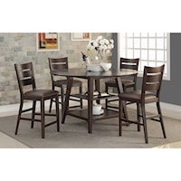 Ruistic 5-Piece Counter-Height Dining Set