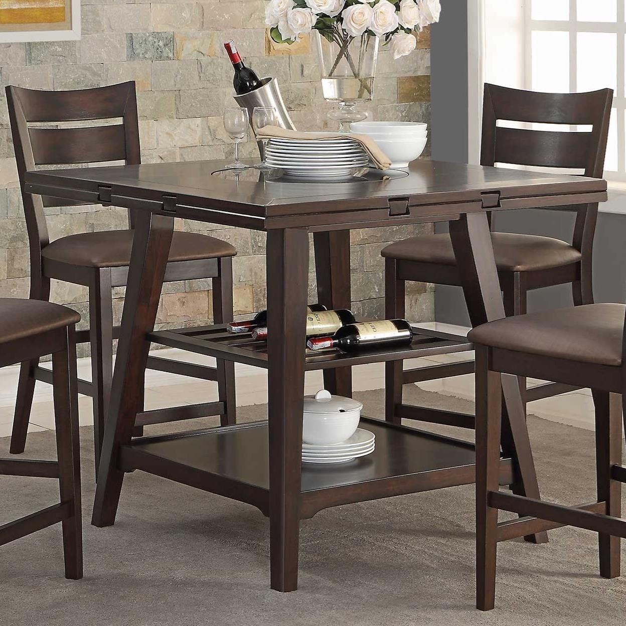 Winners Only Parkside DPT36060X Rustic DropLeaf Counter Height Table