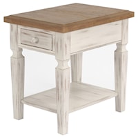 Rustic 18" End Table with 1 Drawer